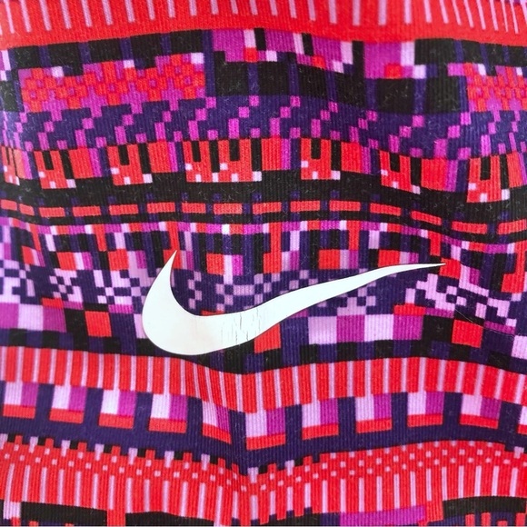 Nike Pro Multicolor Pattern Half Zip Pullover Running Sweater Size Small - Picture 6 of 8